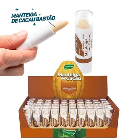 Kit De Batom Manteiga De Cacau Unidades Bálsamo Labial-Hidratação Diária