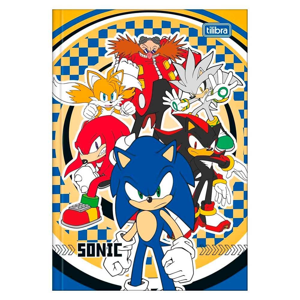 Caderno Universitário Brochura Sonic 80 Folhas Tilibra