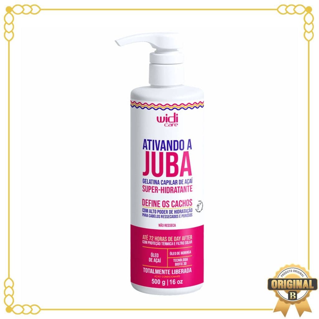 Ativando A Juba Gelatina Super Hidratante  Widi Care  500 G