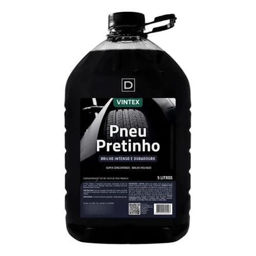 Vintex Pretinho Para Pneus 5l Revitalizador Brilho Intenso Preto