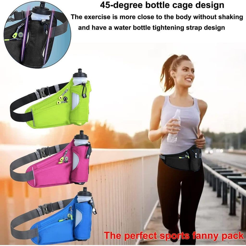 Bolsa para celular para ciclismo e corrida, bolsa de cintura para atividades ao ar livre, à prova d'água e à prova de po