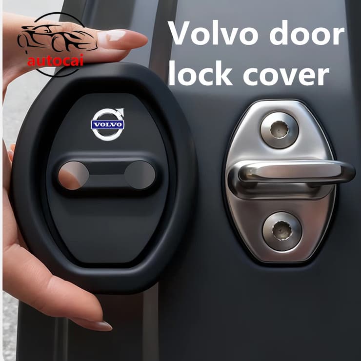 Volvo Tampa Da Fechadura Porta Do Carro , Borracha De Silicone , Fivela , Amortecedor , Almofada Protetora Para V60 XC60