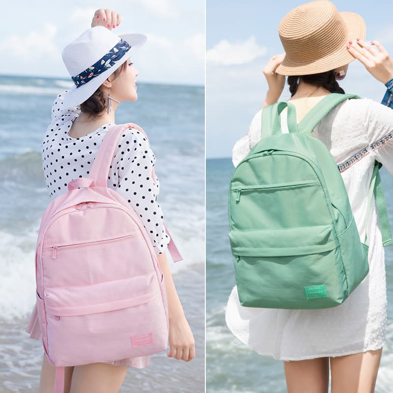 Mochila de viagem no exterior simples mochila de viagem de grande capacidade feminina Casual bolsa escolar japonesa masc