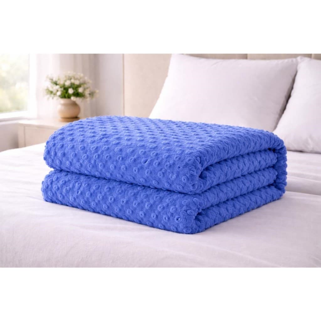 Cobertor Flannel Solteiro Bolinha 01 Peça Super Macio