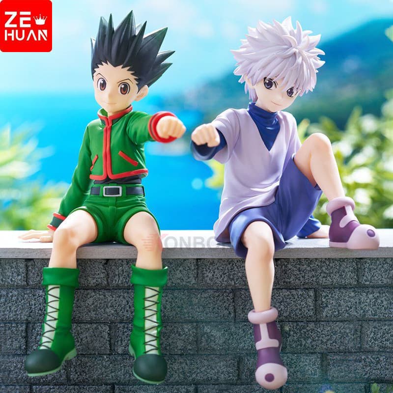 Hunter x caçador Gon Freecss anime figura Macarrão Rolha Killua Zoldyck Modelo ação figura boneca brinquedo