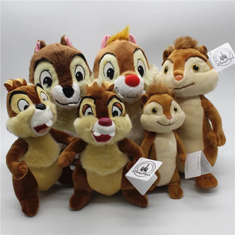Disney Chip E Dale Plush De 1 Peça Boneca De Pelúcia De Esquilo Brinquedos Toy Chipmunks Lovely Anime
