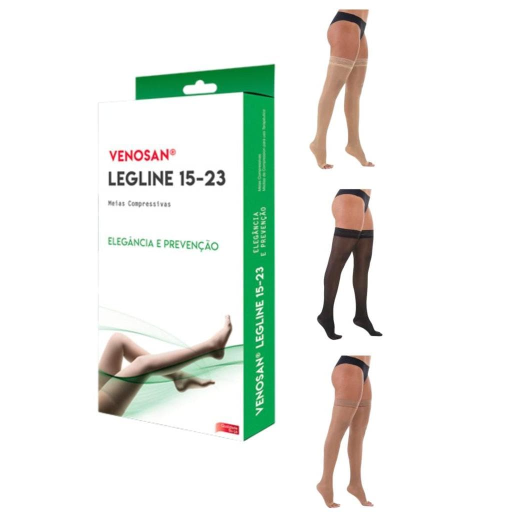 Meia 7/8 Venosan Legline 15-23mmhg Leve Compressão Feminina