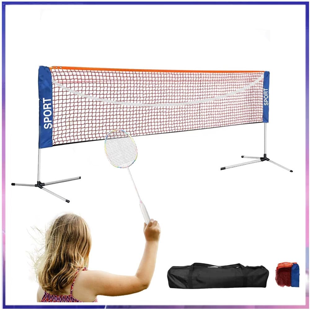 Suporte de rede de Badminton, portátil dobrável, estrutura simples para família ao ar livre para duas pessoas