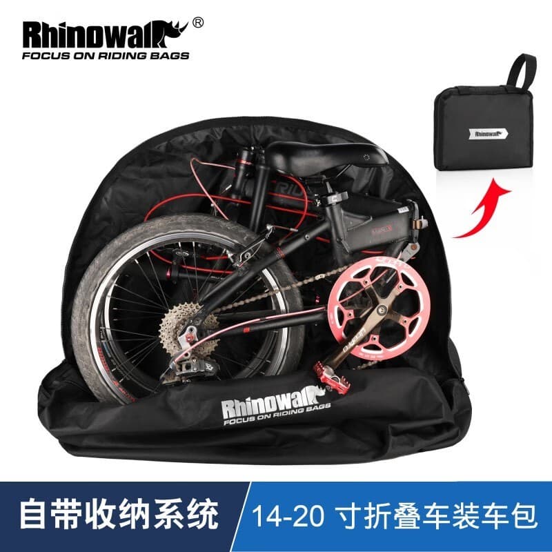 Rhino 67cm 53cm pequeno pano dobrável embalagem de armazenamento de bicicleta saco de bicicleta dobrável Check-In metrô