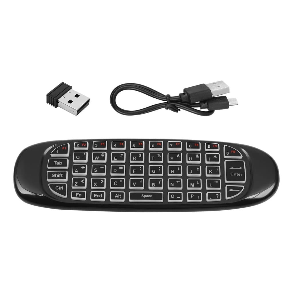 Mini Teclado Wireless Air Mouse Retroiluminado para Smart TV