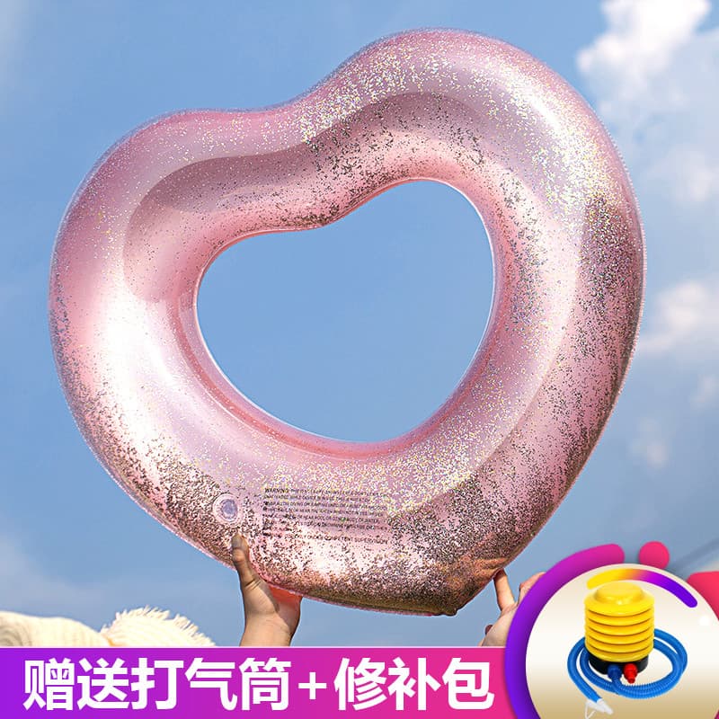 Amor anel de natação forma inflável axilas anel Lifebuoy Oversized adulto água flutuante linha férias viagem cama flutua