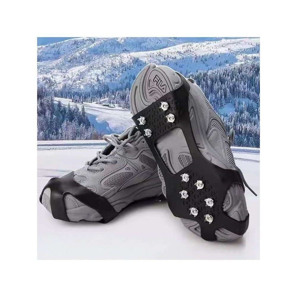 Crampons capa de sapato antiderrapante sapatos do nordeste ferramenta útil dente idosos ao ar livre sola de neve adesivo
