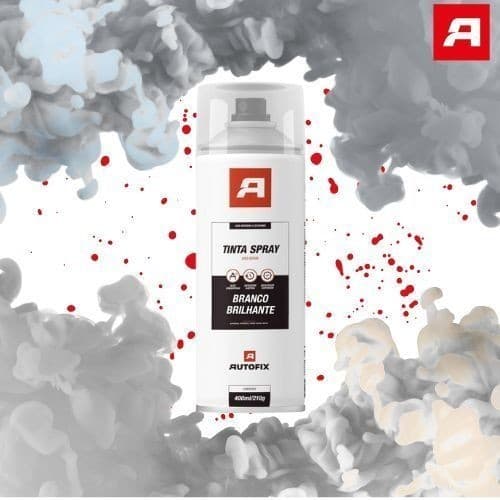 Tinta Spray Branco Brilhante Autofix - 400ml - Praticidade e Estilo!!