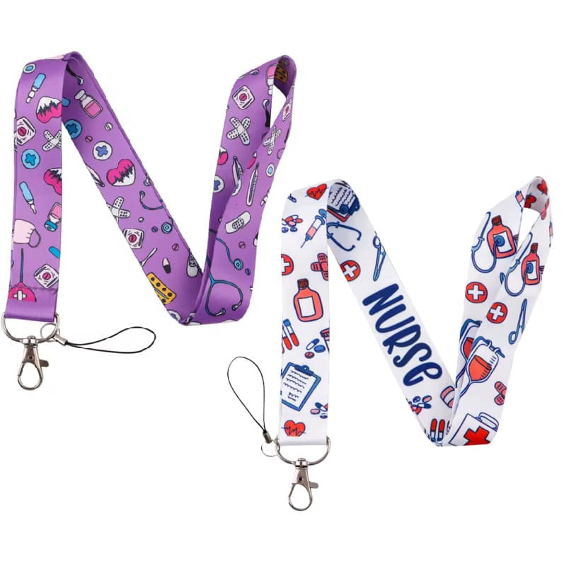 Cordão Porta Crachá / Cordão Identificação / Lanyard  Nurse Enfermagem