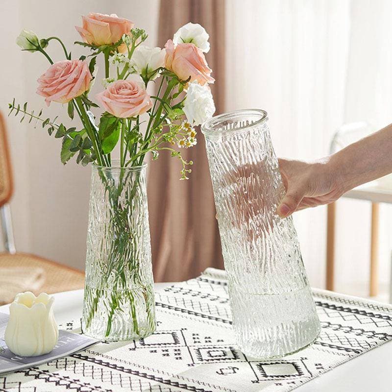 Vaso de vidro ornamentos dormitório sala de estar luz arranjo de flores de luxo utensílios hidropônicos transparentes de