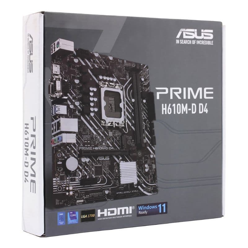 PLACA MAE ASUS H610M- D4 LGA 1700 DDR4 - 90MB1A00 - M0EAY0