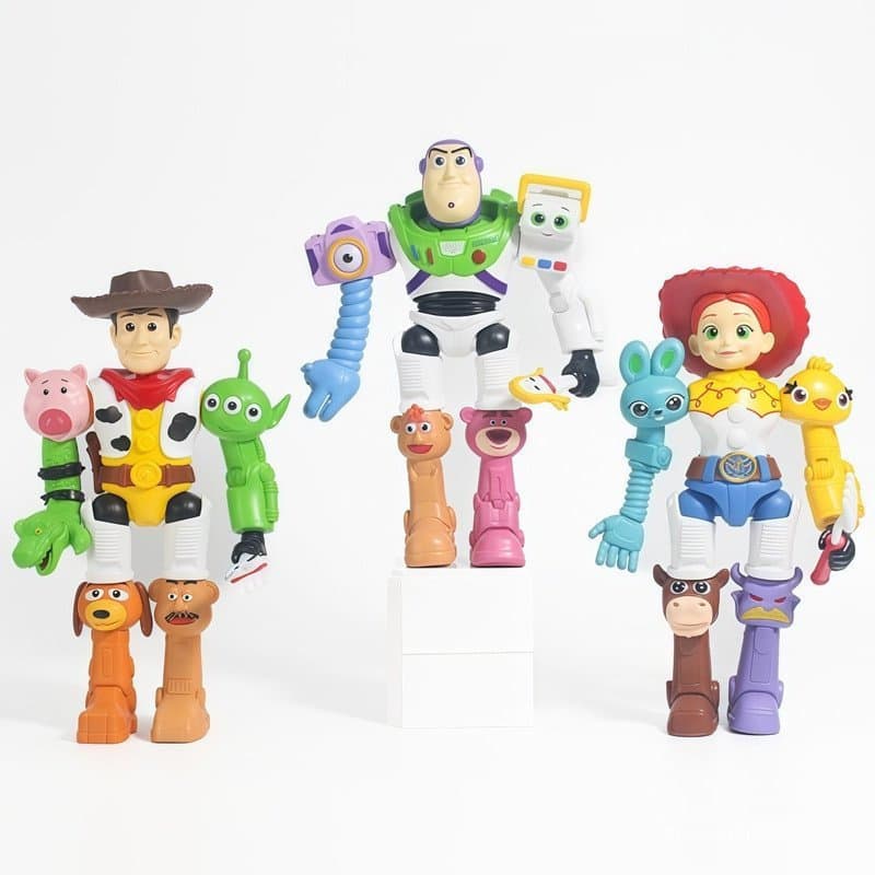 Figuras de Ação de Animação de Desenhos Animados Toy Story 202618cm: Buzz Lightyear, Woody, Jessie, Fizz, Robô, Modelo D