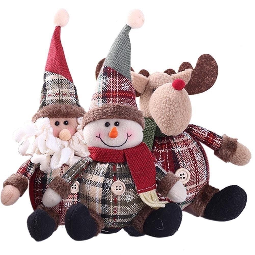 Natal Papai Noel boneca/Boneco de Neve/alces/Ornamento Pendurado para Árvore De Natal (Aurora)