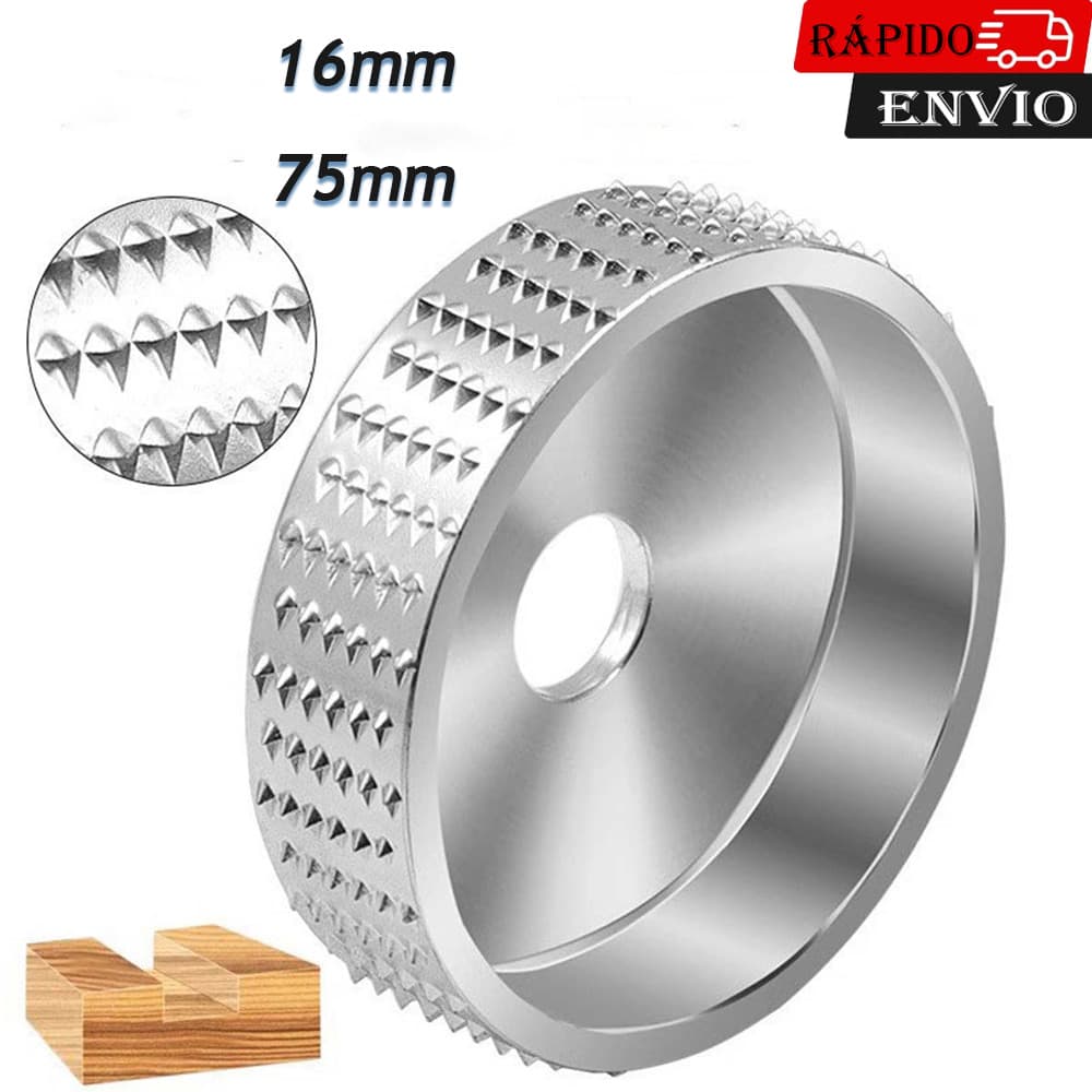 16mm Disco de Desbaste 75mm para Madeira Design Compacto Esmerilhadeira Angular Profissional Prata