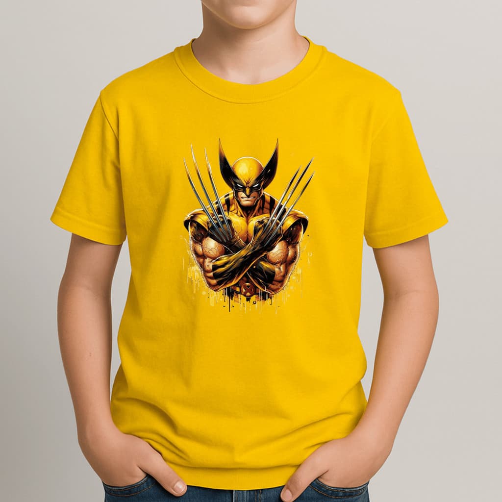 Camiseta avulsa OU Kit 2 Camisetas Deadpool e Wolverine Camisa Algodão Infantil Juvenil