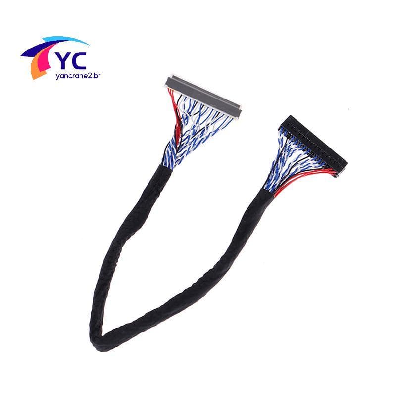 YCBR 25Cm 8 Bits lvds Cabo fix-30 Pinos 2ch Para Controlador De Painel lcd/led De 17-26 Polegadas .