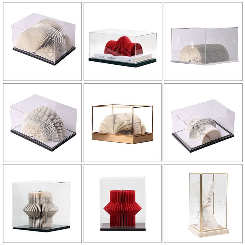 Novo estilo chinês capa de vidro Origami modelo de construção ornamentos modelo sala mesa café estação vendas sala chá a