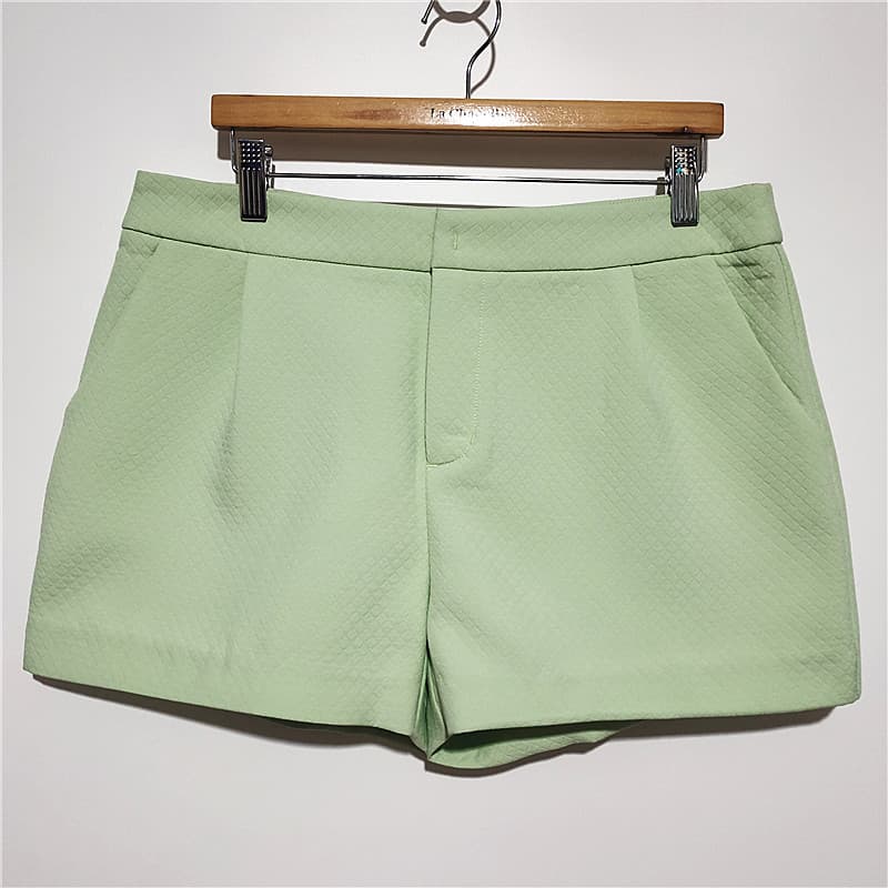 R RMEO/Romantic Verão Shorts Casuais Femininos Calças Quentes Retas Cintura Natural Bolso Commuter All-Match