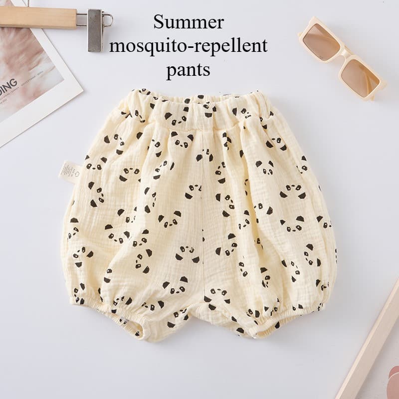 Verão Respirável Crianças Algodão Areia bloomers Legal Bebê Calças À Prova De Mosquitos Versão Coreana Mori Soltas De Pe