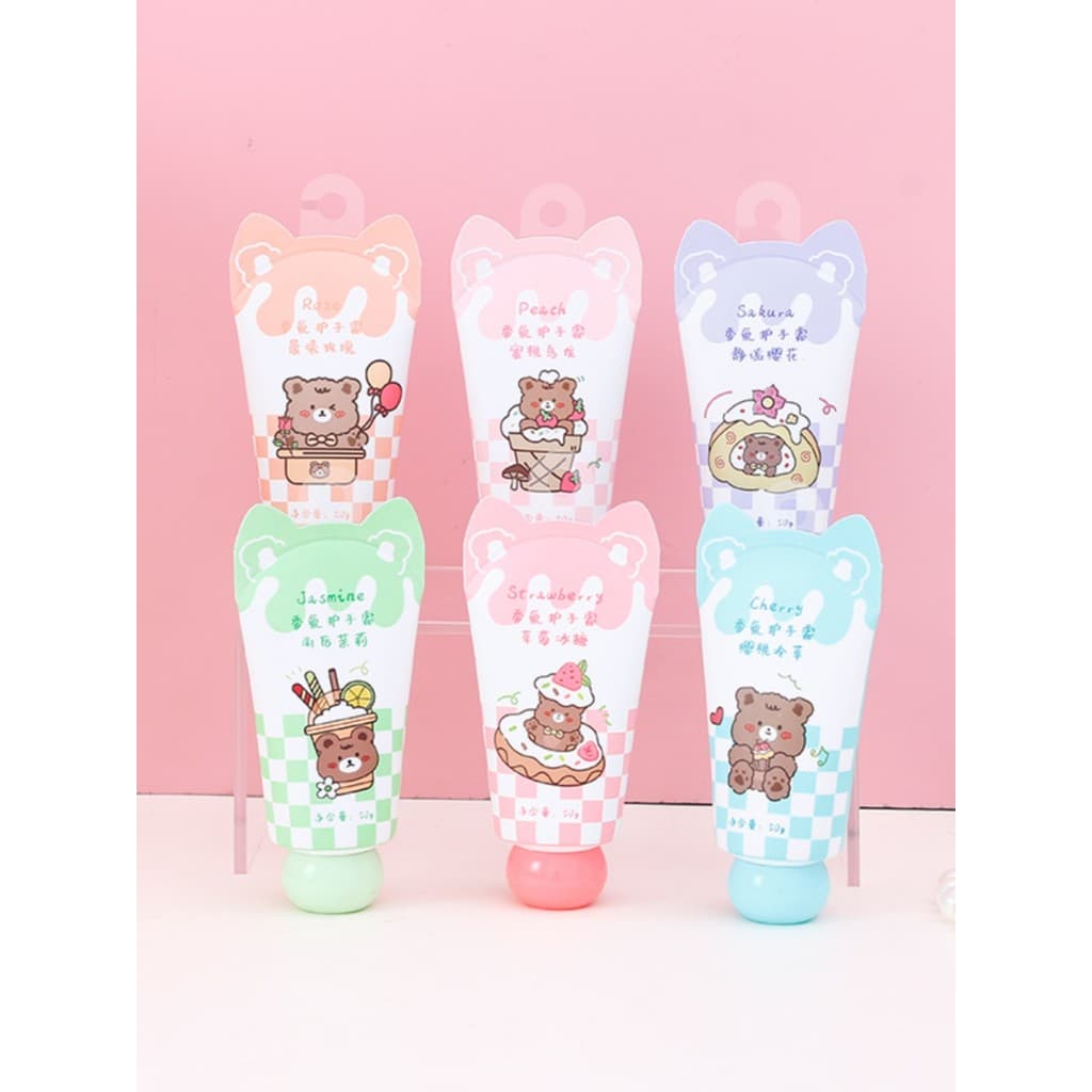 XIMIVOGUE XIMIVOGUE Eslite Fragrância Creme para as Mãos Pêssego Oolong Morango Rock Candy Jasmim após a chuva
