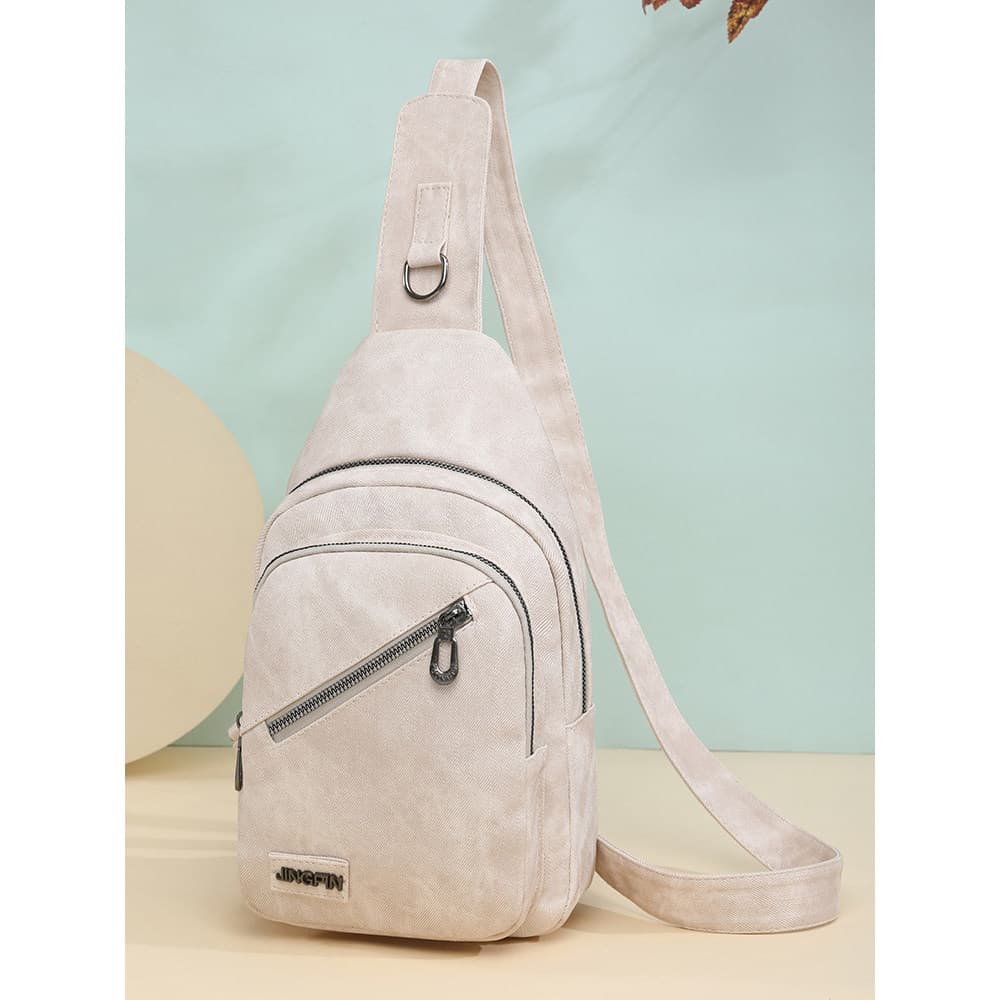 Versão coreana grande capacidade senhoras couro macio lazer viagem saco de peito Crossbody saco do telefone móvel mudanç