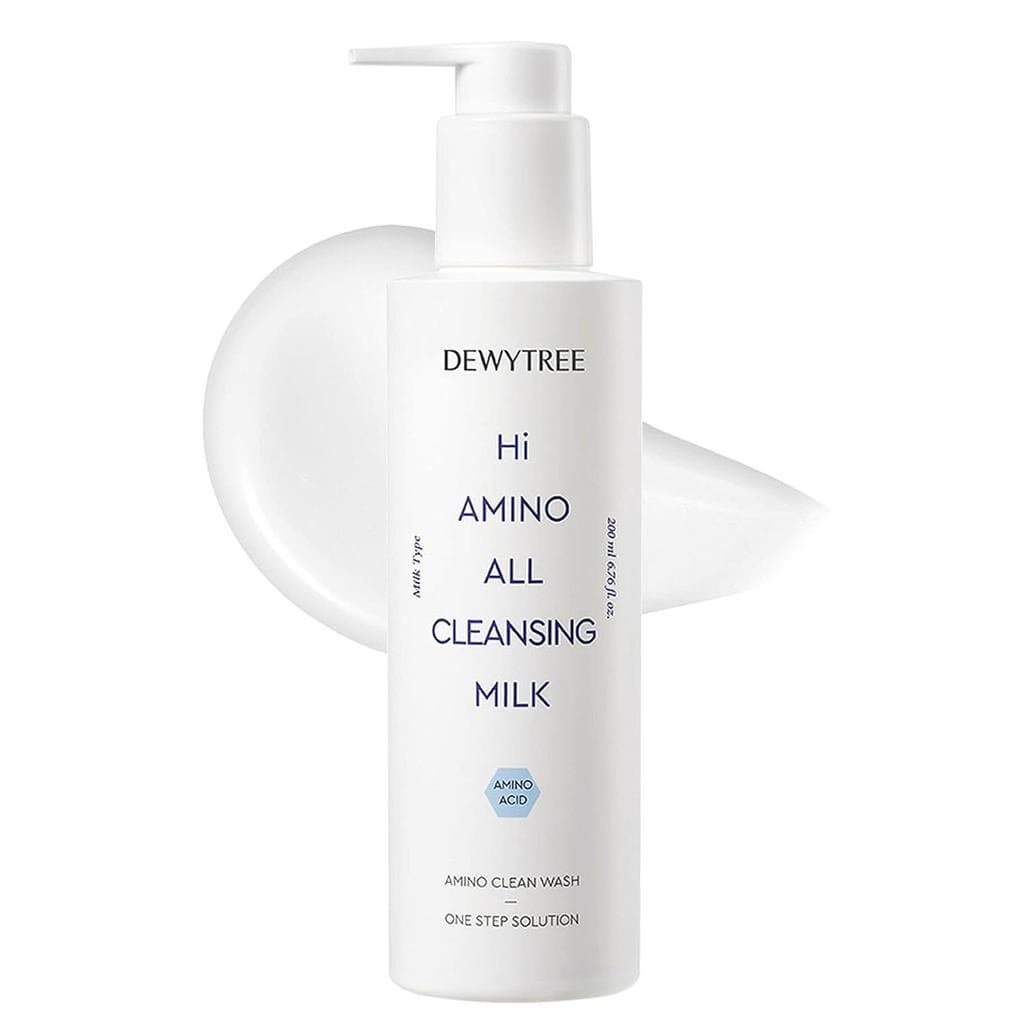 DEWYTREE Hi Amino All Milk - Limpador Facial Hidratante para Sensível |   Loção Facial de Aminoácidos, Óleo de Limp