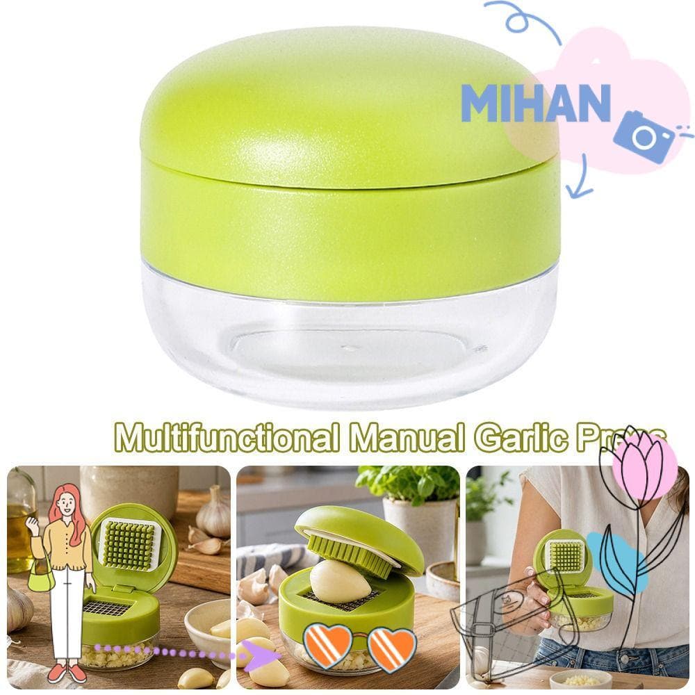 Prensa De Alho MH-BEAUTY , Com Picador Multifuncional De Armazenamento , Fatiador Slot Para Cartão De Favo De Mel