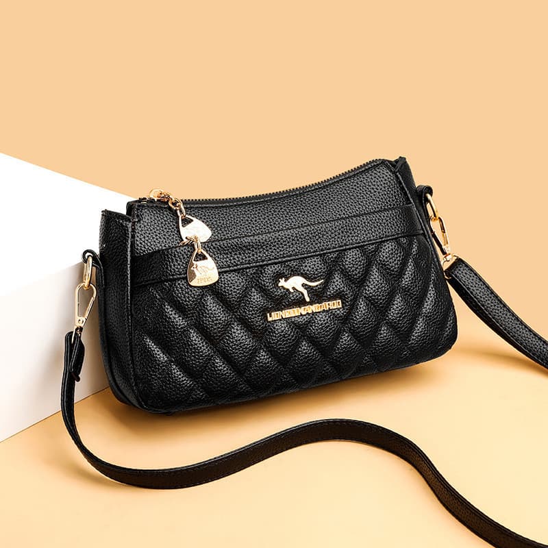 Bolsa de fornecimento direto transfronteiriça feminina novo estilo 2025 bolsa mensageiro feminina bolsa de ombro linha b