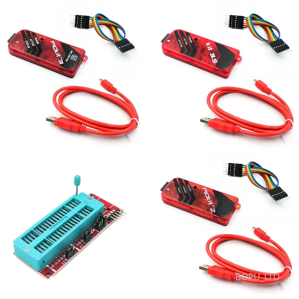 Programador PICKit2 PICKIT3/3.5 + PIC ICD2 PICKIT 2 3 3.5 Adaptador De Programação Assento De Universal