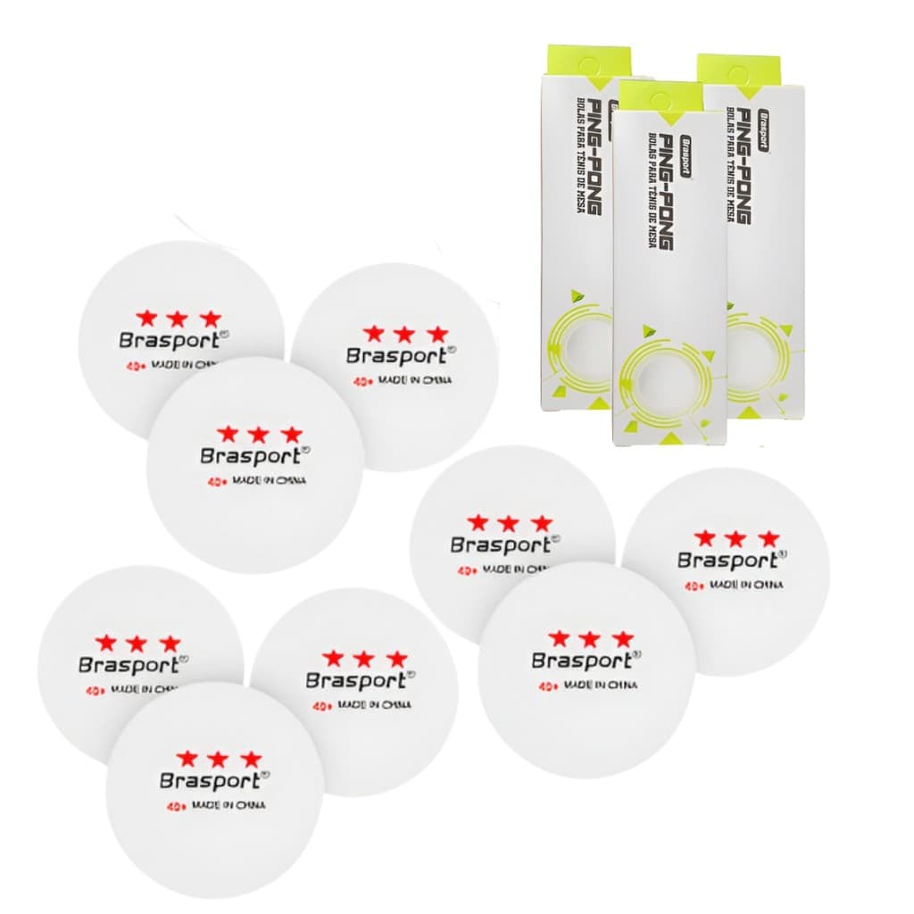 Kit 9 Bola Bolinha Tenis Mesa Ping Pong 40mm Profissional Resistente