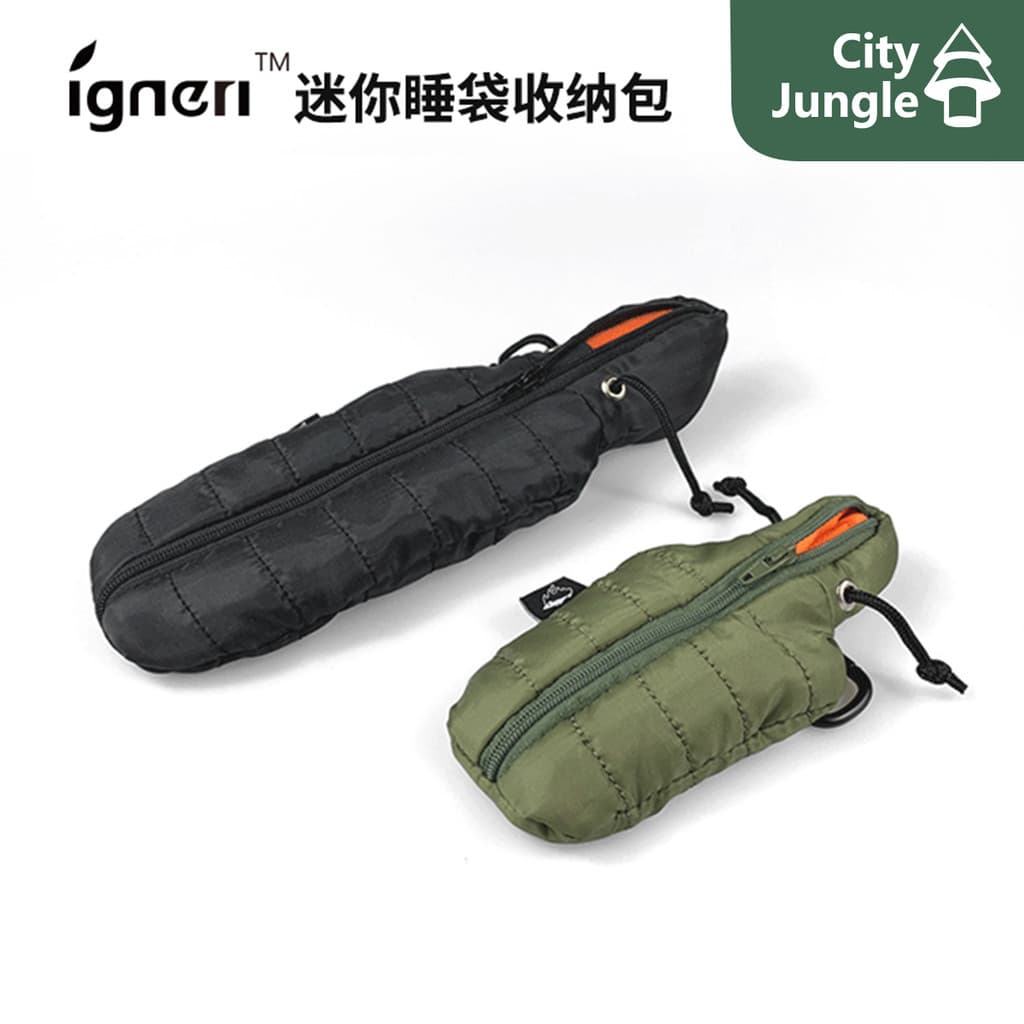 Igneri Little Hedgehog Outdoor Camping 3 Mini Saco de Dormir Talheres Óculos Armazenamento de Chaves Bolsa