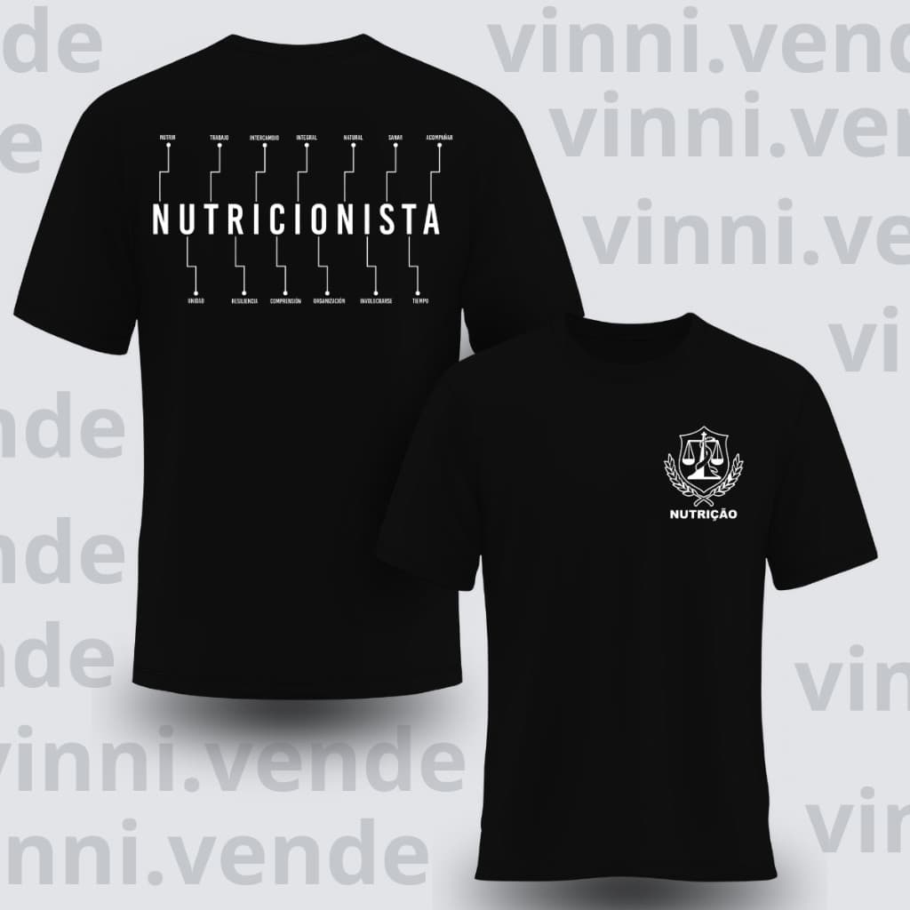Camiseta Nutrição Luxo Estilo Gringo Streetwear Algodão Premium Envio Imediato