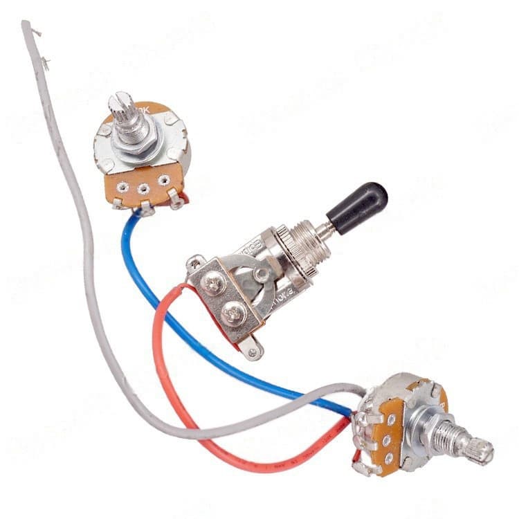 Conjunto De Linha De Guitarra Elétrica 1 Volume 1 Tom Interruptor De Três Velocidades Potenciômetro Grande