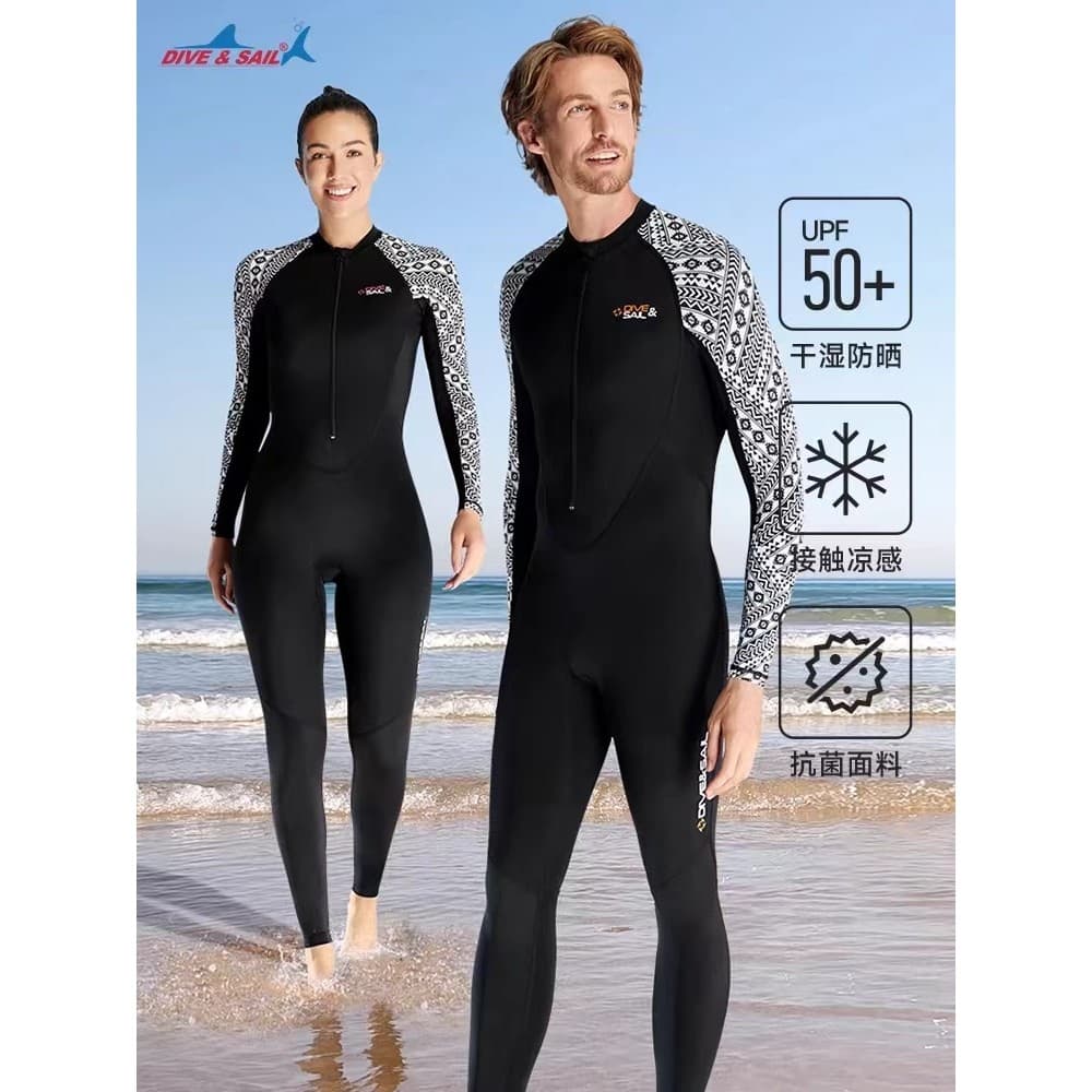 Mergulho & vela maiô terno de mergulho feminino de uma peça Anti-sol surf terno gelo sentido de secagem rápida casal mer