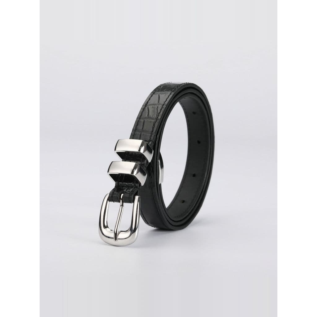 Cinto de couro de crocodilo Real genuíno feminino calças de couro genuíno cinto elegante All-Match cinto decorativo femi
