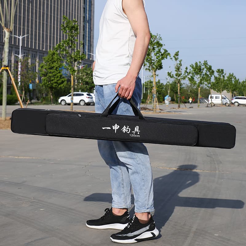 Yishen bolsa para equipamento de pesca, bolsa para vara de pesca, camada única, camada dupla, à prova d'água, resistente