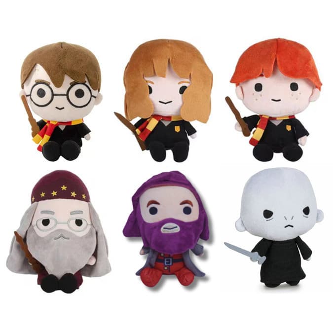 Harry Potter de Pelúcia 20cm - Hermione Ron Albus Dumbledore Hagrid Voldemort Draco Malfoy Brinquedo Hogwarts pelucia MC