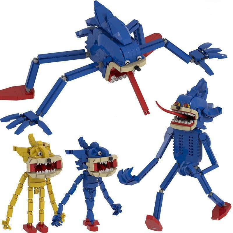 SONIC the Hedgehog Compatível Com Fitas Lego Shin Blocos De Construção Brinquedos Educativos Para Crianças