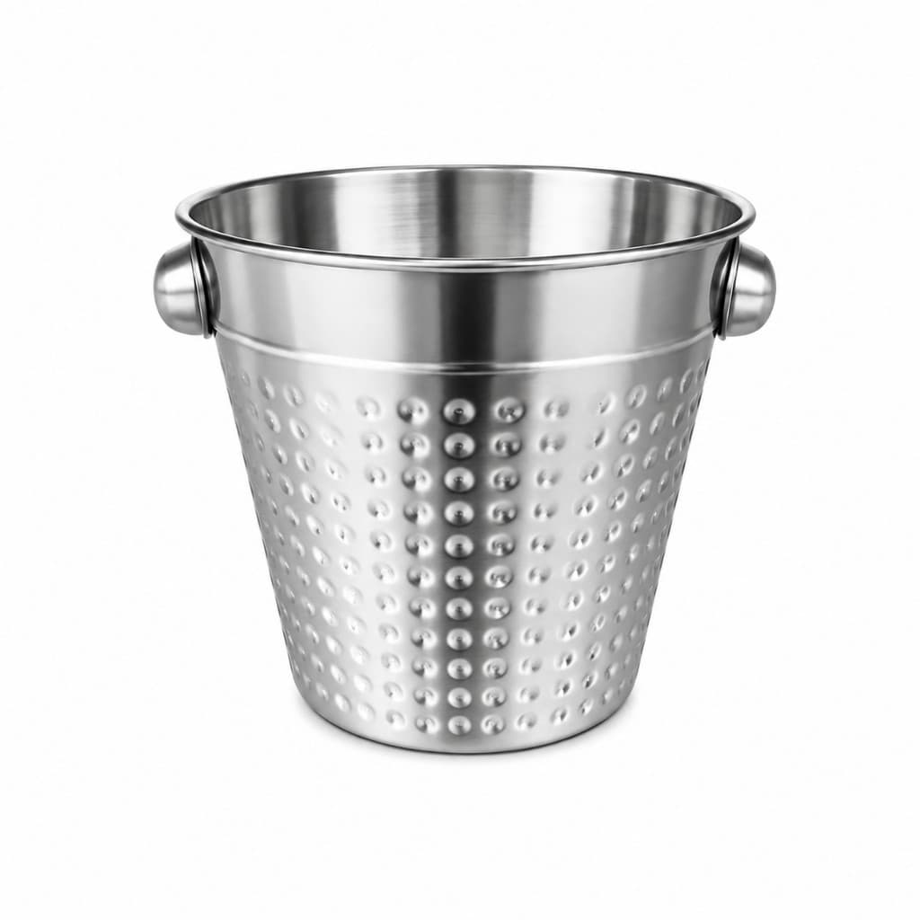Balde De Gelo Em Inox Elegante 1L Premium Para Bebidas Bar 14 Cm