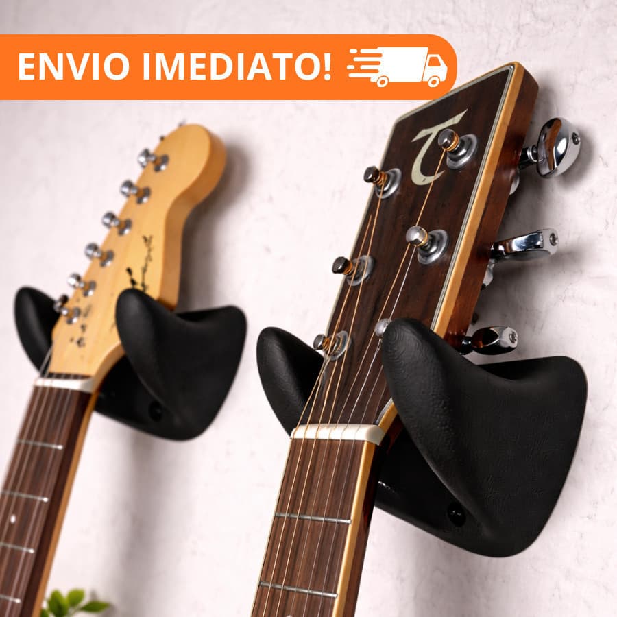 Suporte de Parede Premium para guitarra Forte Seguro e Acabamento Profissional