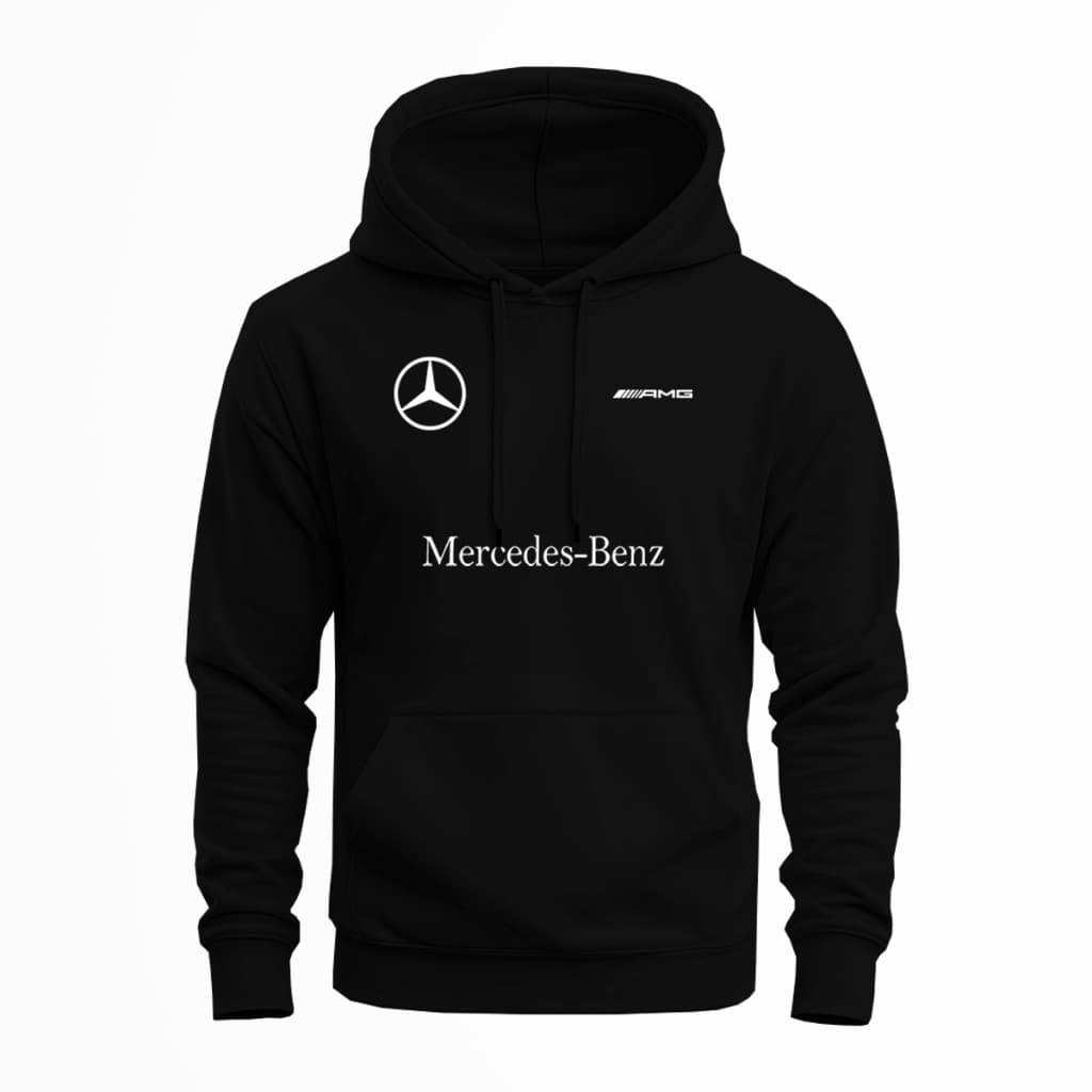 Moletom Canguru Masculino Mercedes Benz AMG Com Capuz Blusa de Frio Casual Premium Confortável