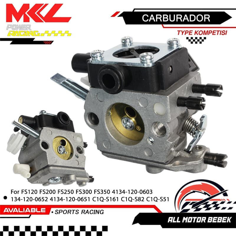 Carburador Roçadeira FS120 FS200 FS250 FS300 FS350 C1Q-S161 41341200603 41341200652