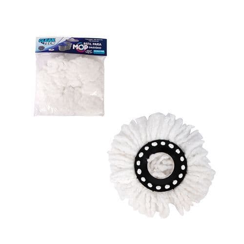 Refil Microfibra Mop Giratorio 8 Litros Alta Durabilidade Resistencia Praticidade Limpeza