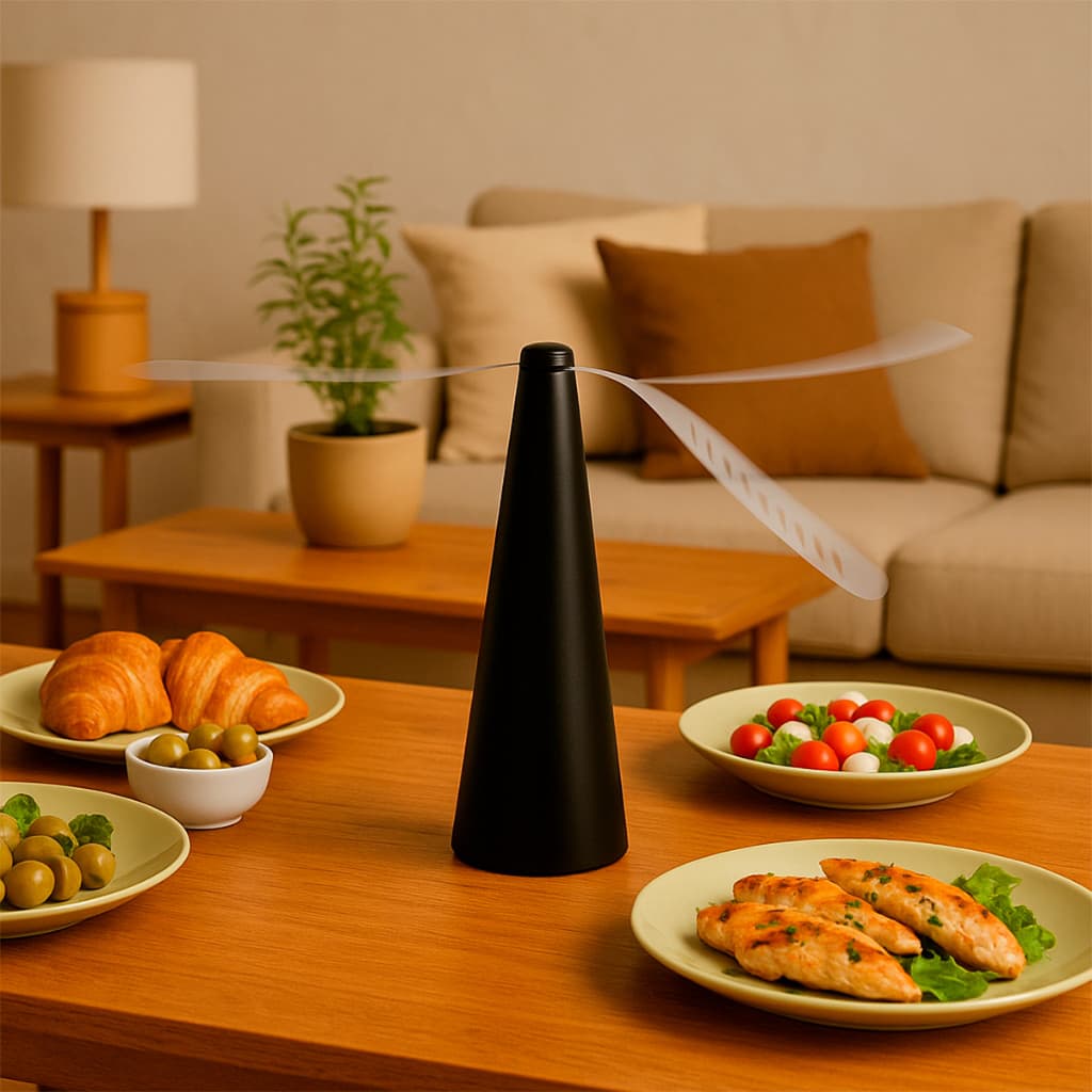 Mini Ventilador Repelente Espanta Moscas Inseto Mosquito Portátil  2 Hélices - AL12037