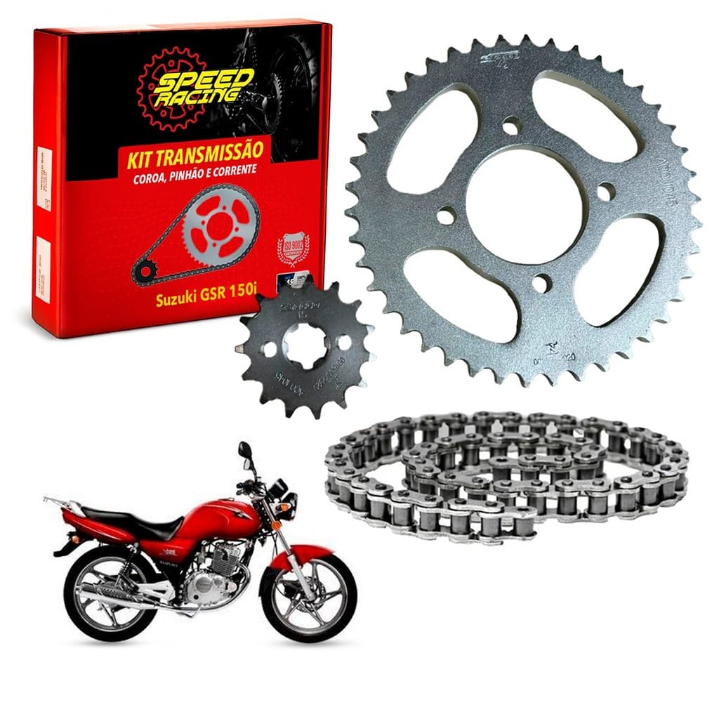 Kit Relação Suzuki GSR 150i c/ Retentor Speed Racing